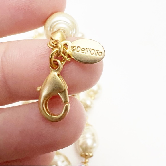 Louis Dell'Olio Baroque Faux Pearl AB Crystal Beaded Necklace 30” - Picture 4 of 4